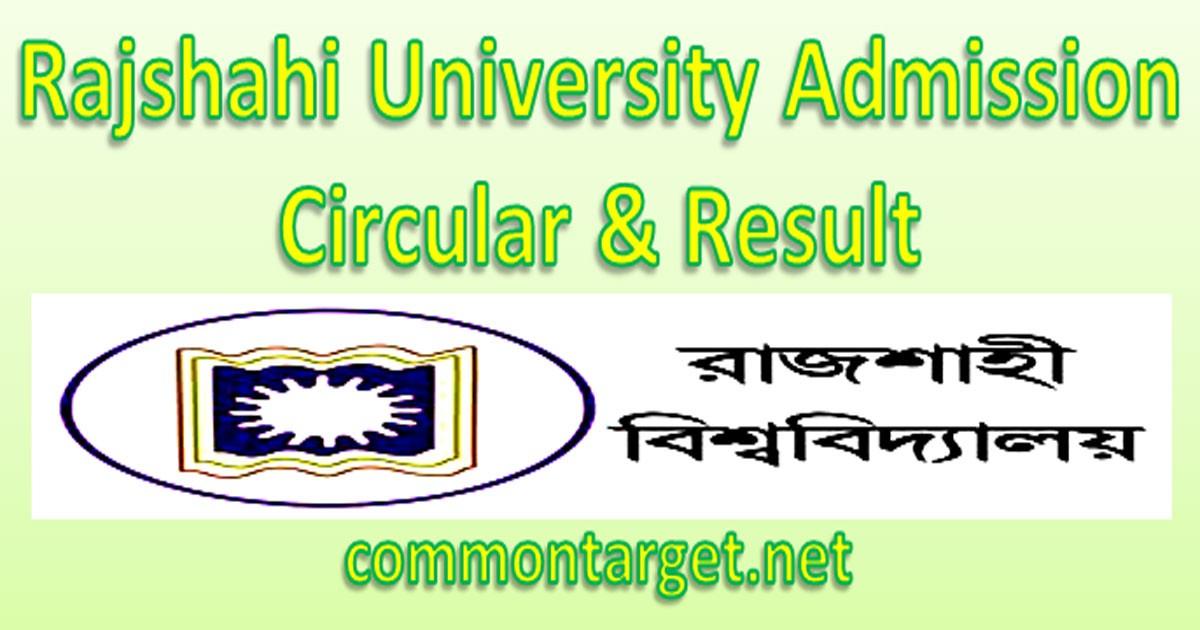 Rajshahi University Admission Test Result All Unit 2018-19