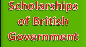 Chevening Scholarships of British Government 2016-2017