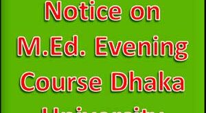 M.Ed. Evening Course