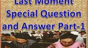 Moment Special Question and Answer Part-1