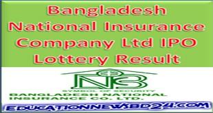 Bangladesh National Insurance Company Ltd IPO Lottery Result