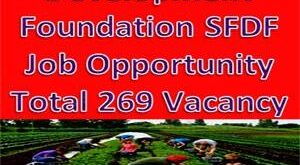 Small Farmer Development Foundation SFDF Job Opportunity