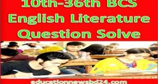 10th-36th BCS English Literature Question Solve