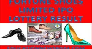 Fortune Shoes Limited IPO Lottery Result