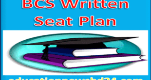 BCS Written Seat Plan