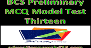 BCS Model Test Thirteen