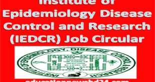 Institute Epidemiology Disease Control Research Job