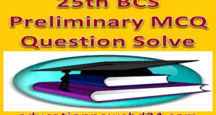 25th BCS Preliminary Question Solve