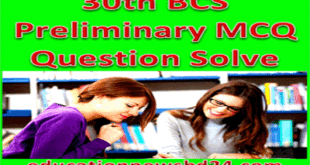 30th BCS Preliminary Question Solve