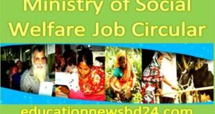 Social Welfare Ministry Job Circular