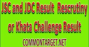 JSC Result Rescrutiny