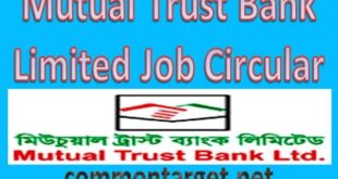 Mutual Trust Bank Job Circular