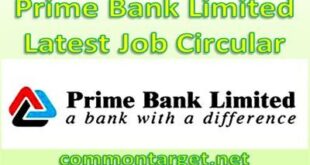 Prime Bank Limited Job Circular