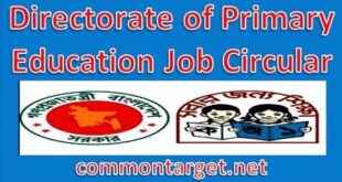 Directorate of Primary Education Job Circular