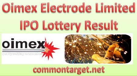Oimex Electrode Limited IPO Lottery Result