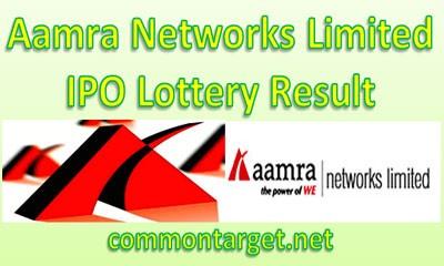 Aamra Networks Limited IPO Lottery Result