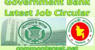 Government Bank Job Circular