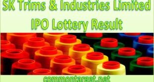 SK Trims Industries Limited IPO Lottery Result