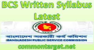 BCS Written Syllabus