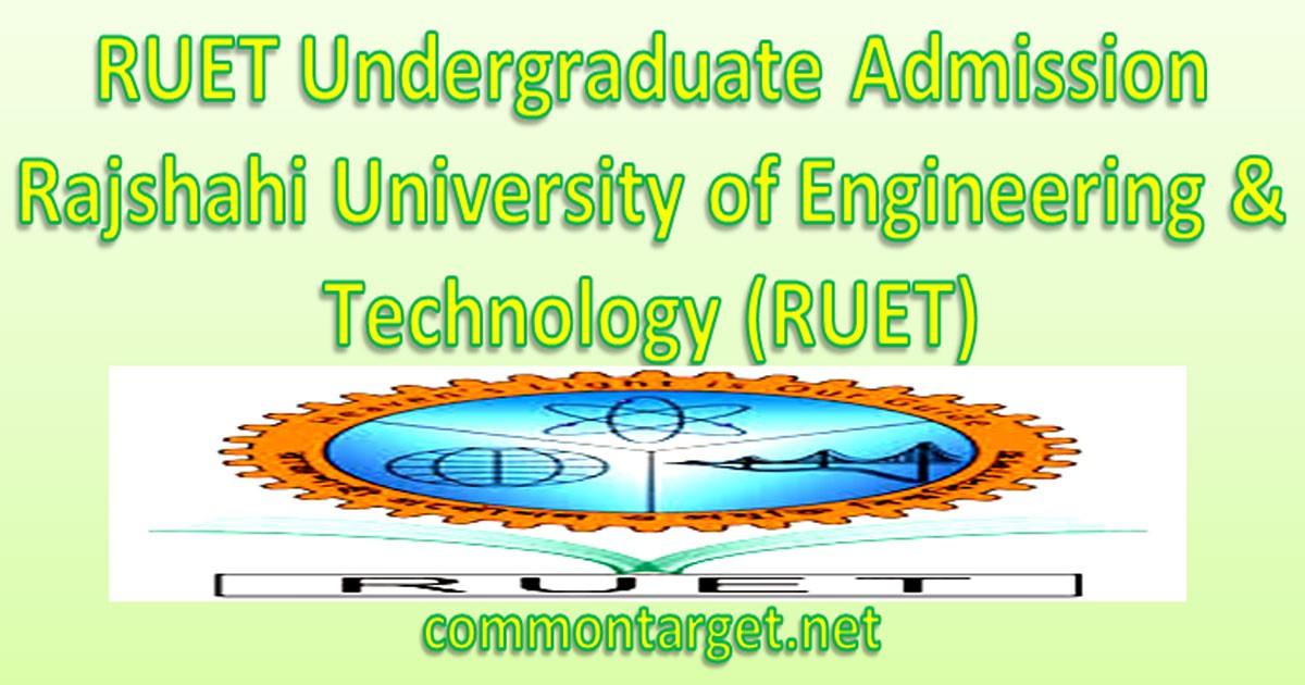 RUET Undergraduate Admission Seat Plan 2019-20
