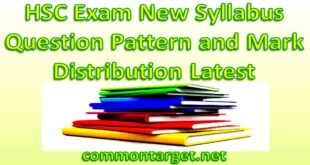 HSC Exam 2021 New Syllabus Mark Distribution