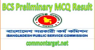 BCS Preliminary MCQ Result