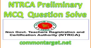 NTRCA Question Solve