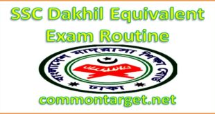 Dakhil Exam Routine 2021