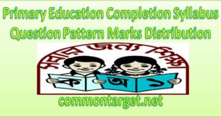 Primary Education Completion Syllabus 2021