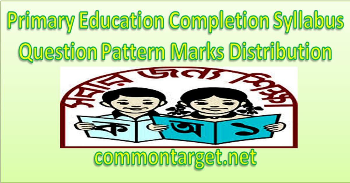 Primary Education Completion Syllabus 2021