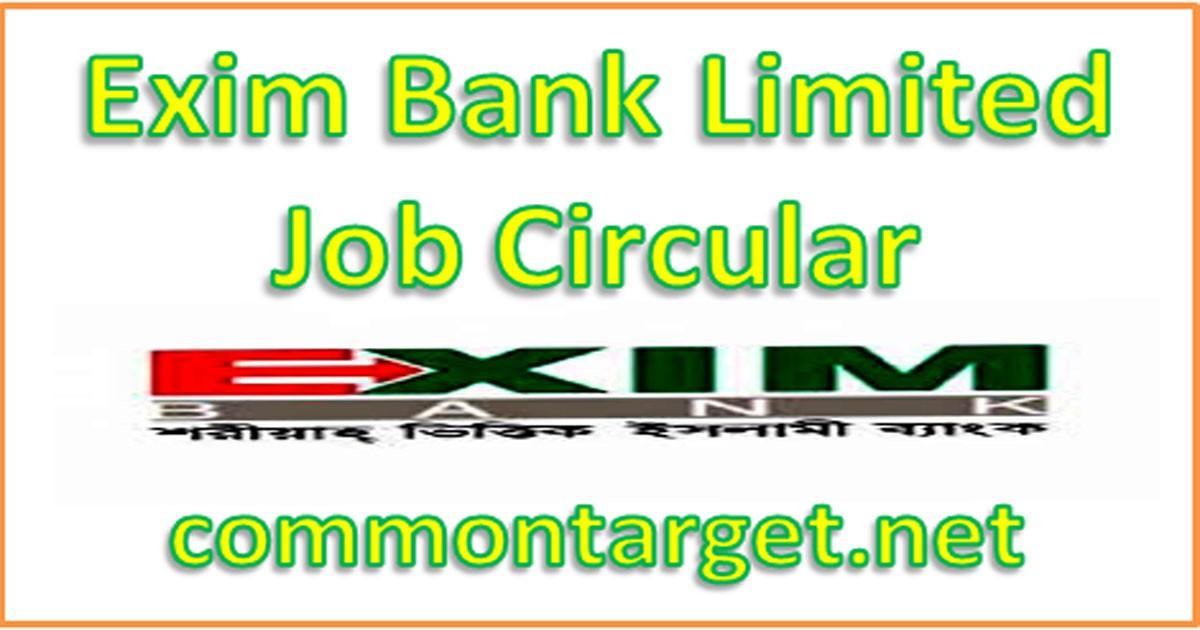 Exim Bank Job Circular 2020