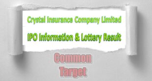 Crystal Insurance Company Limited IPO Information & Lottery Result