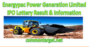 Energypac Power Generation Ltd IPO Lottery Result & Information