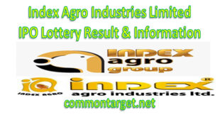 Index Agro Industries Limited IPO Lottery Result 2021